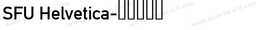 SFU Helvetica字体转换